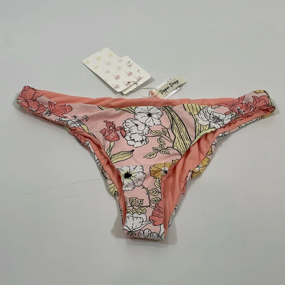 Dippin Daisy’s Bikini Bottom M NWT Floral Print Sustainable Fabric